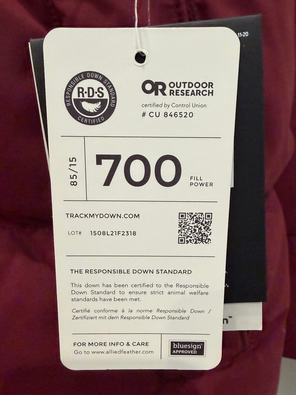 NWTs Outdoor Research Women's Coze Down Coat. Kalamata. Size XL - Picture 9 of 11